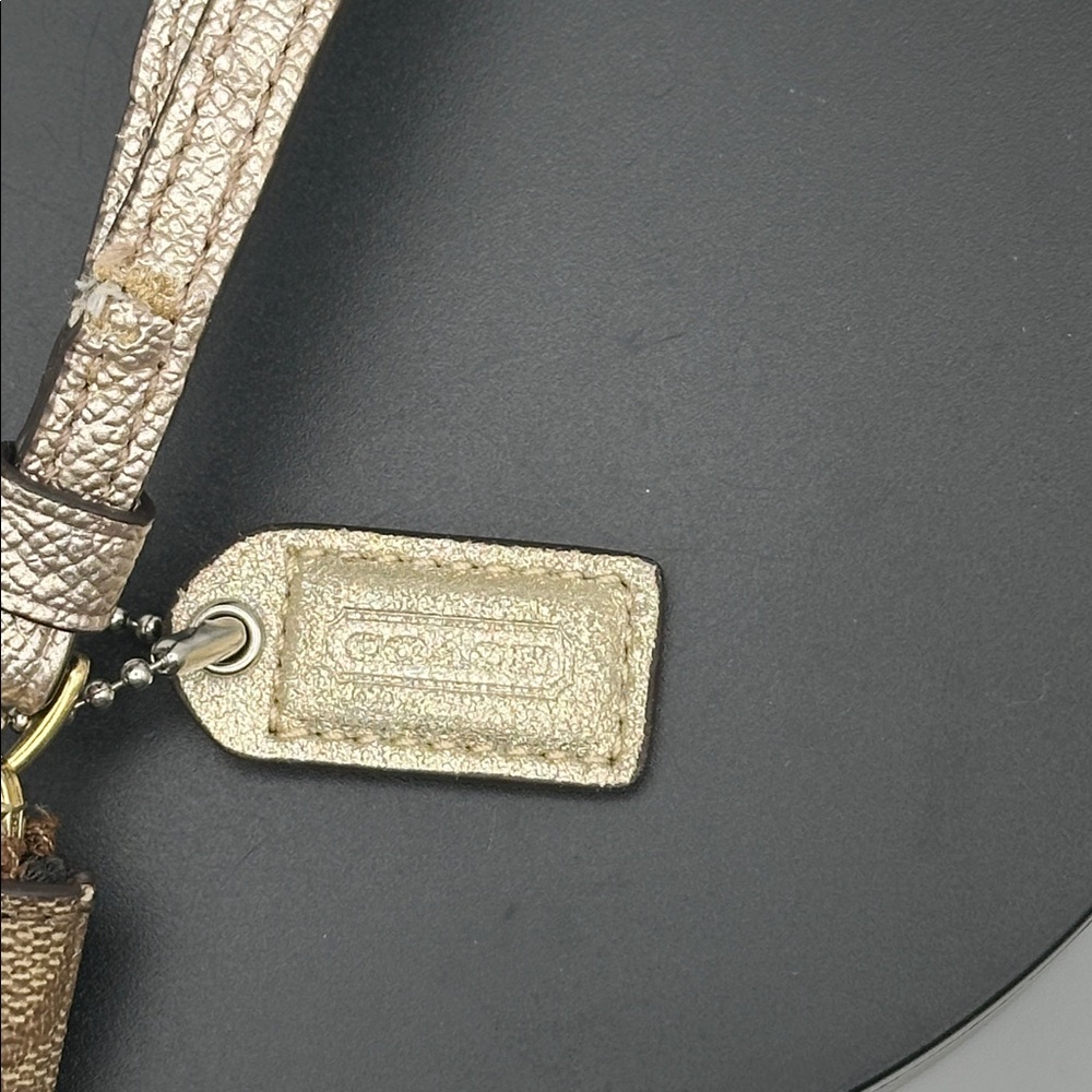 Coach Corner Zip Metallic wristlet you get both - Picture 6 of 10
